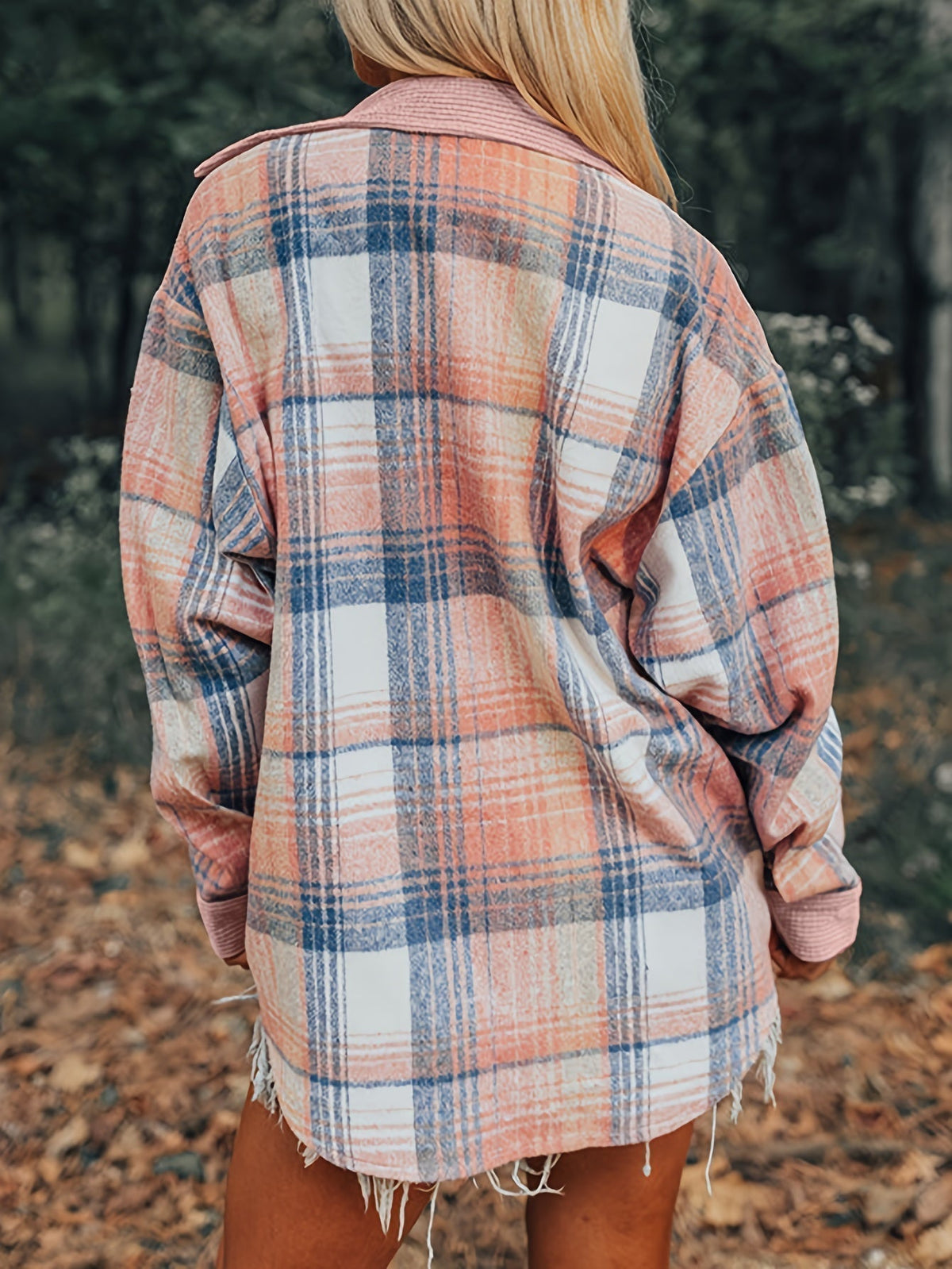 Rowan | Women's Relaxed Drop-Shoulder Jacket, Button-Up Layering Jacket for Fall