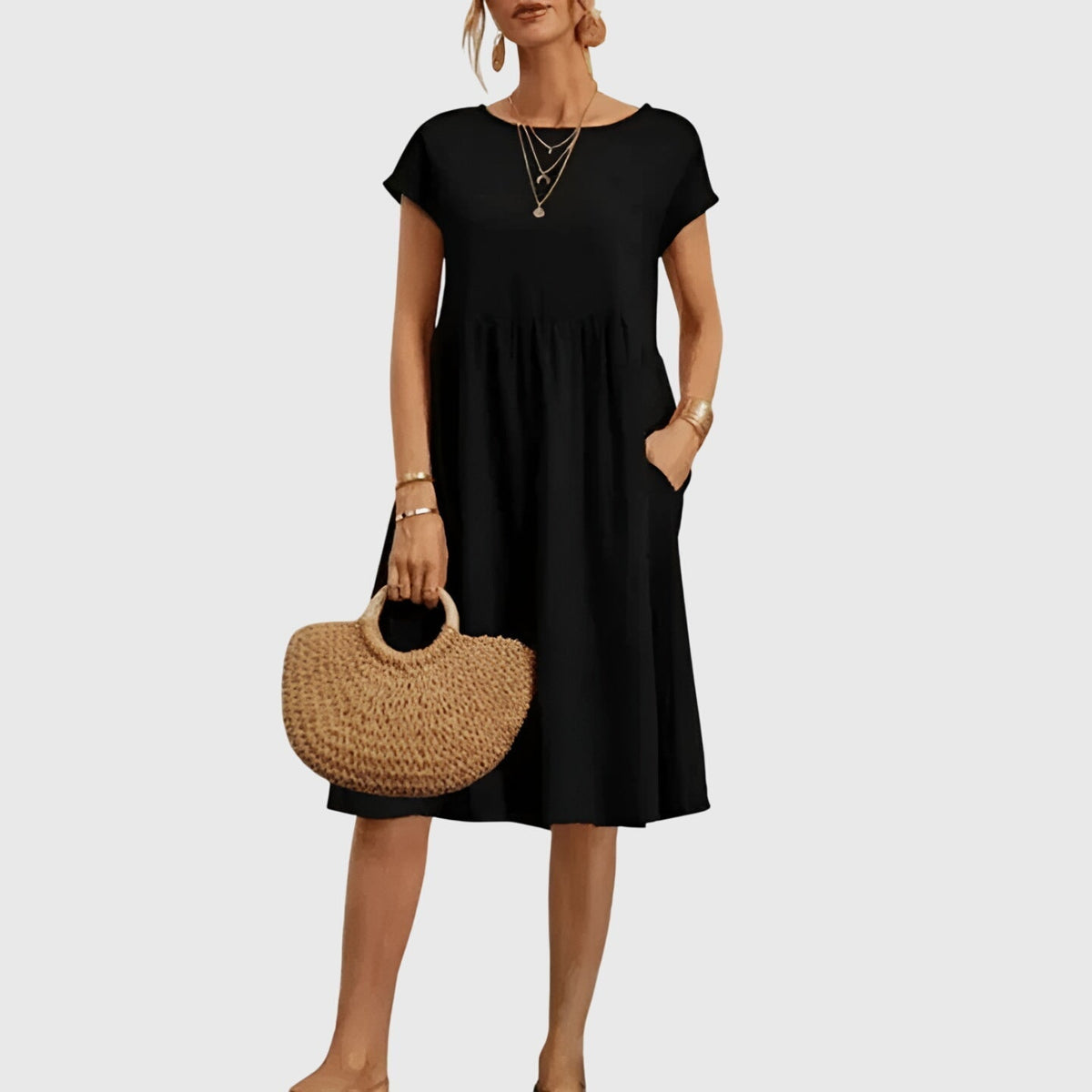 Mirabel | Women's Seamless Flowy Mini Dress, Lightweight Spring Dress for Day to Night
