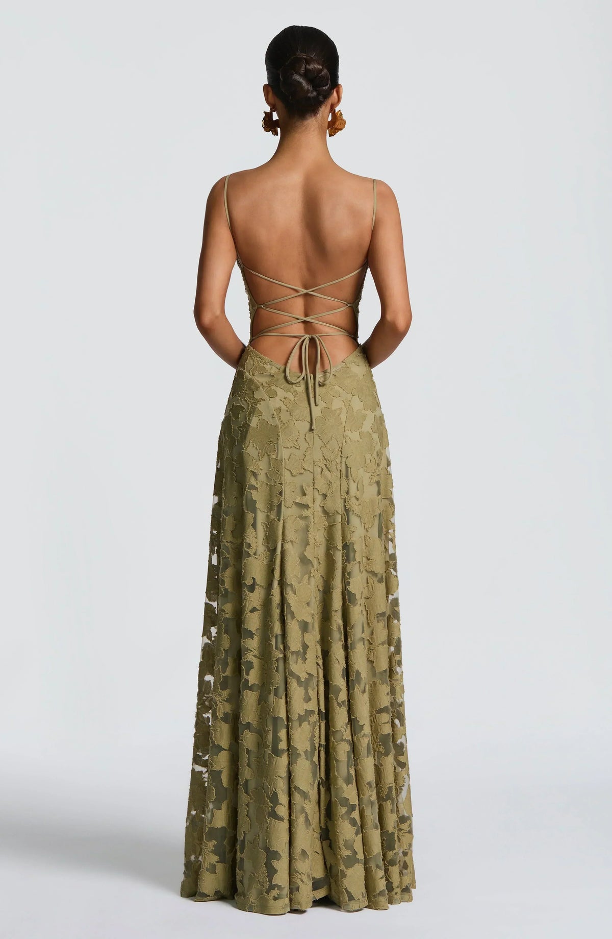 Aveline | Women's Lace Corset Maxi Dress, White Formal Evening Gown for Weddings