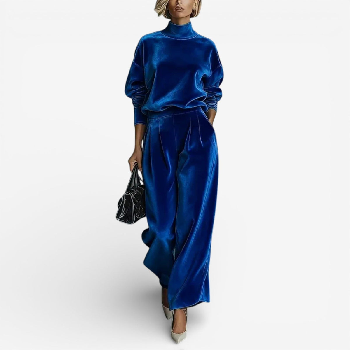 Evangeline | Women's Relaxed Fit Two-Piece Set, Soft Draped Everyday Outfit