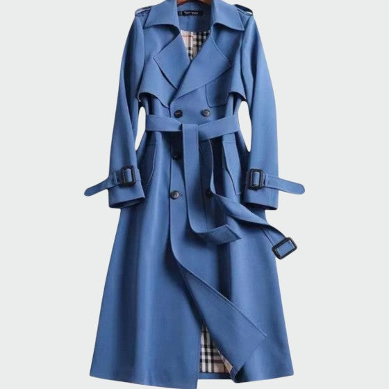 Bianca | Women's Belted Trench Coat, Warm Lined Coat with Sleek Buttons for Cold Days