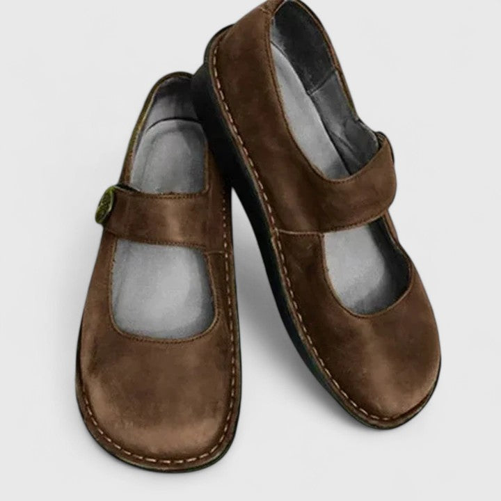 Lisa | Women's Ankle Strap Mary Jane Shoes, Low Heel Cushioned Comfort Shoes