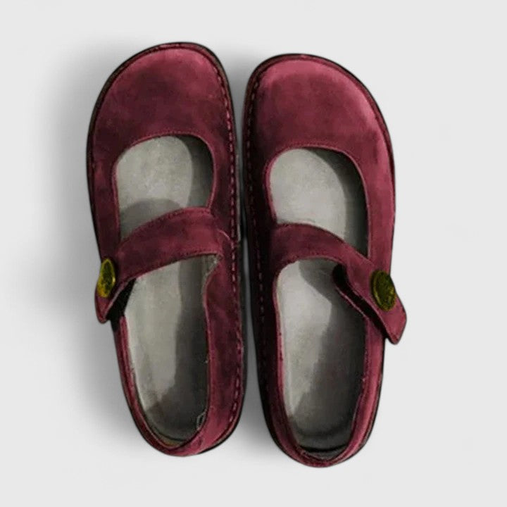 Lisa | Women's Ankle Strap Mary Jane Shoes, Low Heel Cushioned Comfort Shoes