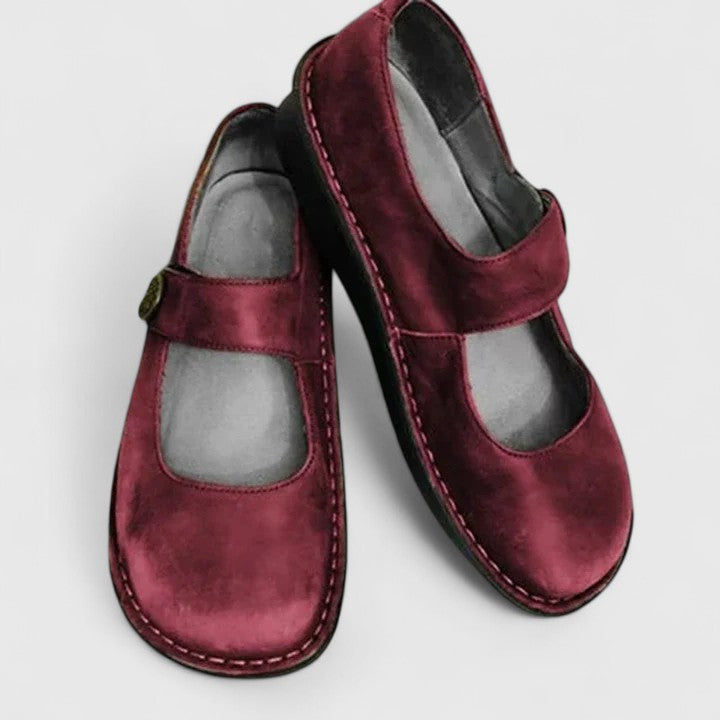 Lisa | Women's Ankle Strap Mary Jane Shoes, Low Heel Cushioned Comfort Shoes