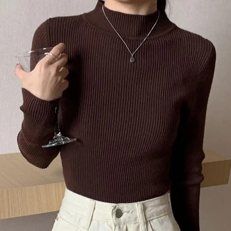 Luna | Women's Soft Knit Turtleneck Sweater, Classic Fit Fall Winter Pullover