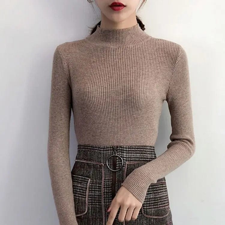 Luna | Women's Soft Knit Turtleneck Sweater, Classic Fit Fall Winter Pullover