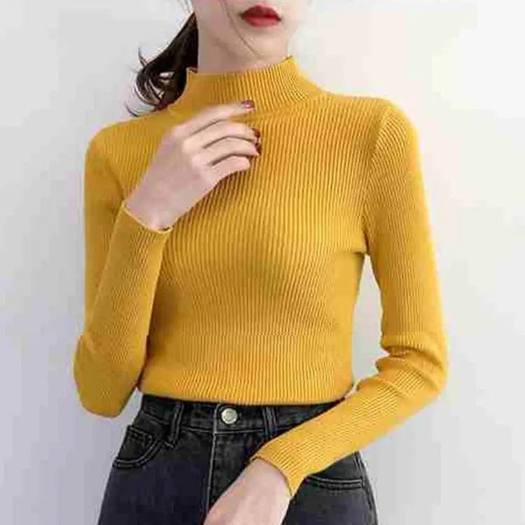 Luna | Women's Soft Knit Turtleneck Sweater, Classic Fit Fall Winter Pullover