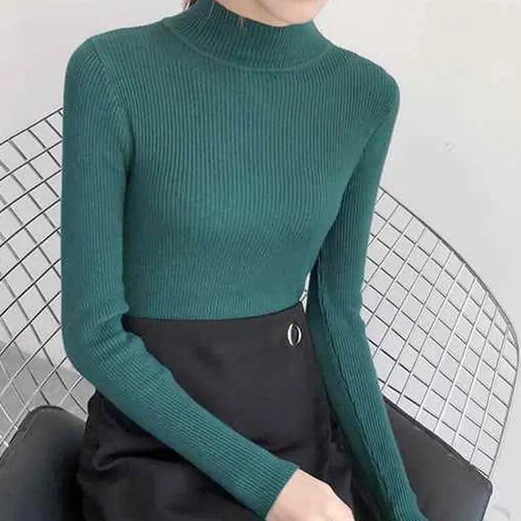 Luna | Women's Soft Knit Turtleneck Sweater, Classic Fit Fall Winter Pullover