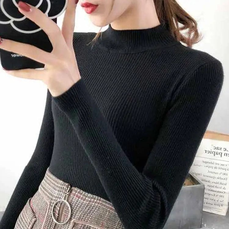 Luna | Women's Soft Knit Turtleneck Sweater, Classic Fit Fall Winter Pullover