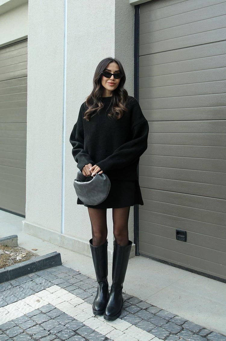 Esme | Women's Knit Sweater and Skirt Two-Piece Set, Soft Relaxed Fit Matching Set